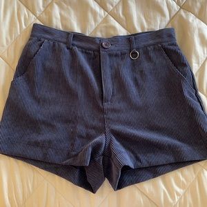blue corduroy shorts